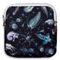 Colorful-abstract-pattern-consisting-glowing-lights-luminescent-images-marine-plankton-dark Mini Square Pouch View1