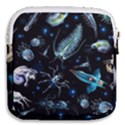 Colorful-abstract-pattern-consisting-glowing-lights-luminescent-images-marine-plankton-dark Mini Square Pouch View2