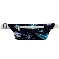 Colorful-abstract-pattern-consisting-glowing-lights-luminescent-images-marine-plankton-dark Active Waist Bag by uniart180623