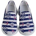 Seamless-marine-pattern Kids Lightweight Slip Ons View1