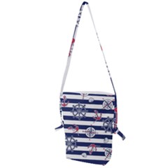 Seamless-marine-pattern Folding Shoulder Bag by uniart180623