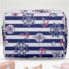 Seamless-marine-pattern Make Up Pouch (large) by uniart180623