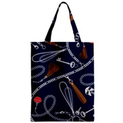 Chains-seamless-pattern Zipper Classic Tote Bag by uniart180623