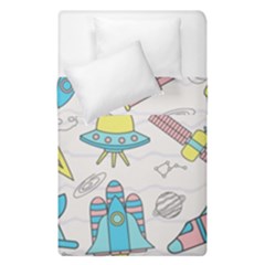 Cute-seamless-pattern-with-space Duvet Cover Double Side (single Size)