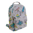 Cute-seamless-pattern-with-space Flap Pocket Backpack (Small) View2