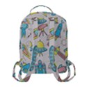 Cute-seamless-pattern-with-space Flap Pocket Backpack (Small) View3