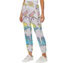 Cute-seamless-pattern-with-space Women s Cropped Drawstring Pants View2