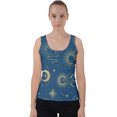 Seamless-galaxy-pattern Velvet Tank Top by uniart180623