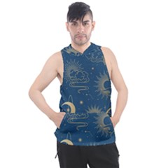 Seamless-galaxy-pattern Men s Sleeveless Hoodie by uniart180623