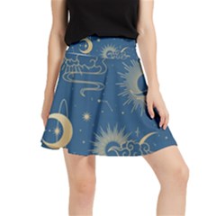 Seamless-galaxy-pattern Waistband Skirt by uniart180623