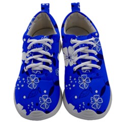 Blooming-seamless-pattern-blue-colors Mens Athletic Shoes by uniart180623