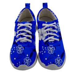 Blooming-seamless-pattern-blue-colors Women Athletic Shoes by uniart180623