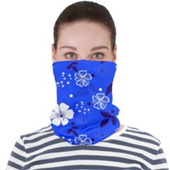 Blooming-seamless-pattern-blue-colors Face Seamless Bandana (adult) by uniart180623