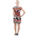 Mixed-animal-skin-print-safari-textures-mix-leopard-zebra-tiger-skins-patterns-luxury-animals-textur Cap Sleeve Bodycon Dress View2