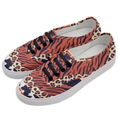 Mixed-animal-skin-print-safari-textures-mix-leopard-zebra-tiger-skins-patterns-luxury-animals-textur Women s Classic Low Top Sneakers by uniart180623