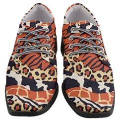 Mixed-animal-skin-print-safari-textures-mix-leopard-zebra-tiger-skins-patterns-luxury-animals-textur Women Heeled Oxford Shoes by uniart180623