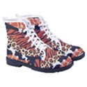 Mixed-animal-skin-print-safari-textures-mix-leopard-zebra-tiger-skins-patterns-luxury-animals-textur Women s High-Top Canvas Sneakers View3