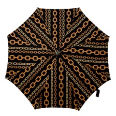 Gold-chain-jewelry-seamless-pattern Hook Handle Umbrellas (small) by uniart180623