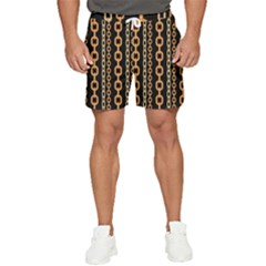 Gold-chain-jewelry-seamless-pattern Men s Runner Shorts by uniart180623