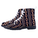 Gold-chain-jewelry-seamless-pattern Kid s High-Top Canvas Sneakers View2