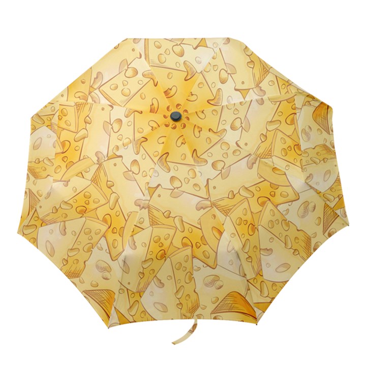 Cheese-slices-seamless-pattern-cartoon-style Folding Umbrellas