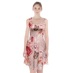 Beautiful-seamless-spring-pattern-with-roses-peony-orchid-succulents Racerback Midi Dress by uniart180623