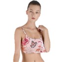 Beautiful-seamless-spring-pattern-with-roses-peony-orchid-succulents Layered Top Bikini Top  View1