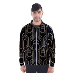 Art-deco-geometric-abstract-pattern-vector Men s Windbreaker by uniart180623