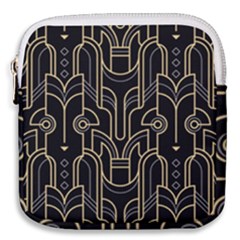 Art-deco-geometric-abstract-pattern-vector Mini Square Pouch by uniart180623