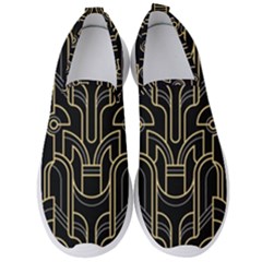 Art-deco-geometric-abstract-pattern-vector Men s Slip On Sneakers by uniart180623