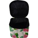 Cute-pink-flowers-with-leaves-pattern Make Up Travel Bag (Big) View3