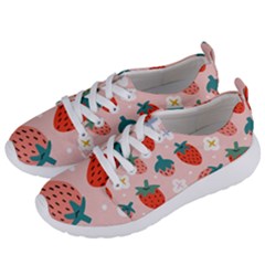 Strawberry-seamless-pattern Women s Lightweight Sports Shoes by uniart180623