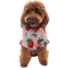 Strawberry-seamless-pattern Dog Coat by uniart180623