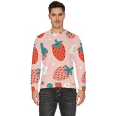 Strawberry-seamless-pattern Men s Fleece Sweatshirt by uniart180623