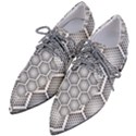 Halftone-tech-hexagons-seamless-pattern Pointed Oxford Shoes View2