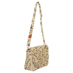 Seamless-pattern-with-different-flowers Shoulder Bag With Back Zipper by uniart180623