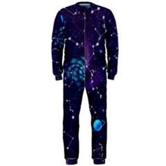 Realistic-night-sky-poster-with-constellations Onepiece Jumpsuit (men) by uniart180623