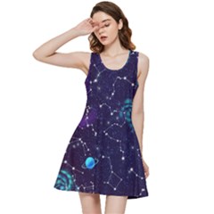 Realistic-night-sky-poster-with-constellations Inside Out Racerback Dress by uniart180623