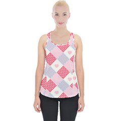 Cute-kawaii-patches-seamless-pattern Piece Up Tank Top by uniart180623