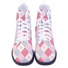 Cute-kawaii-patches-seamless-pattern Men s High-top Canvas Sneakers by uniart180623