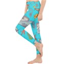 Colored-sketched-sea-elements-pattern-background-sea-life-animals-illustration Lightweight Velour Classic Yoga Leggings View3