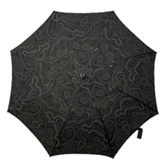 Damask-seamless-pattern Hook Handle Umbrellas (medium) by uniart180623