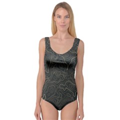 Damask-seamless-pattern Princess Tank Leotard  by uniart180623