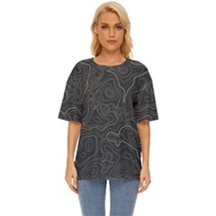 Damask-seamless-pattern Oversized Basic Tee