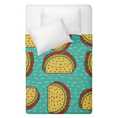 Taco-drawing-background-mexican-fast-food-pattern Duvet Cover Double Side (single Size)