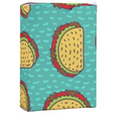 Taco-drawing-background-mexican-fast-food-pattern Playing Cards Single Design (rectangle) With Custom Box by uniart180623