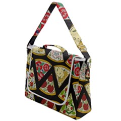 Vector-seamless-pattern-with-italian-pizza-top-view Box Up Messenger Bag by uniart180623