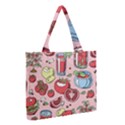 Tomato-seamless-pattern-juicy-tomatoes-food-sauce-ketchup-soup-paste-with-fresh-red-vegetables Medium Tote Bag View2