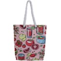 Tomato-seamless-pattern-juicy-tomatoes-food-sauce-ketchup-soup-paste-with-fresh-red-vegetables Full Print Rope Handle Tote (Small) View2