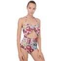 Tomato-seamless-pattern-juicy-tomatoes-food-sauce-ketchup-soup-paste-with-fresh-red-vegetables Scallop Top Cut Out Swimsuit View1